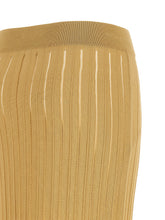 Balmain Fringed Skirt Beige