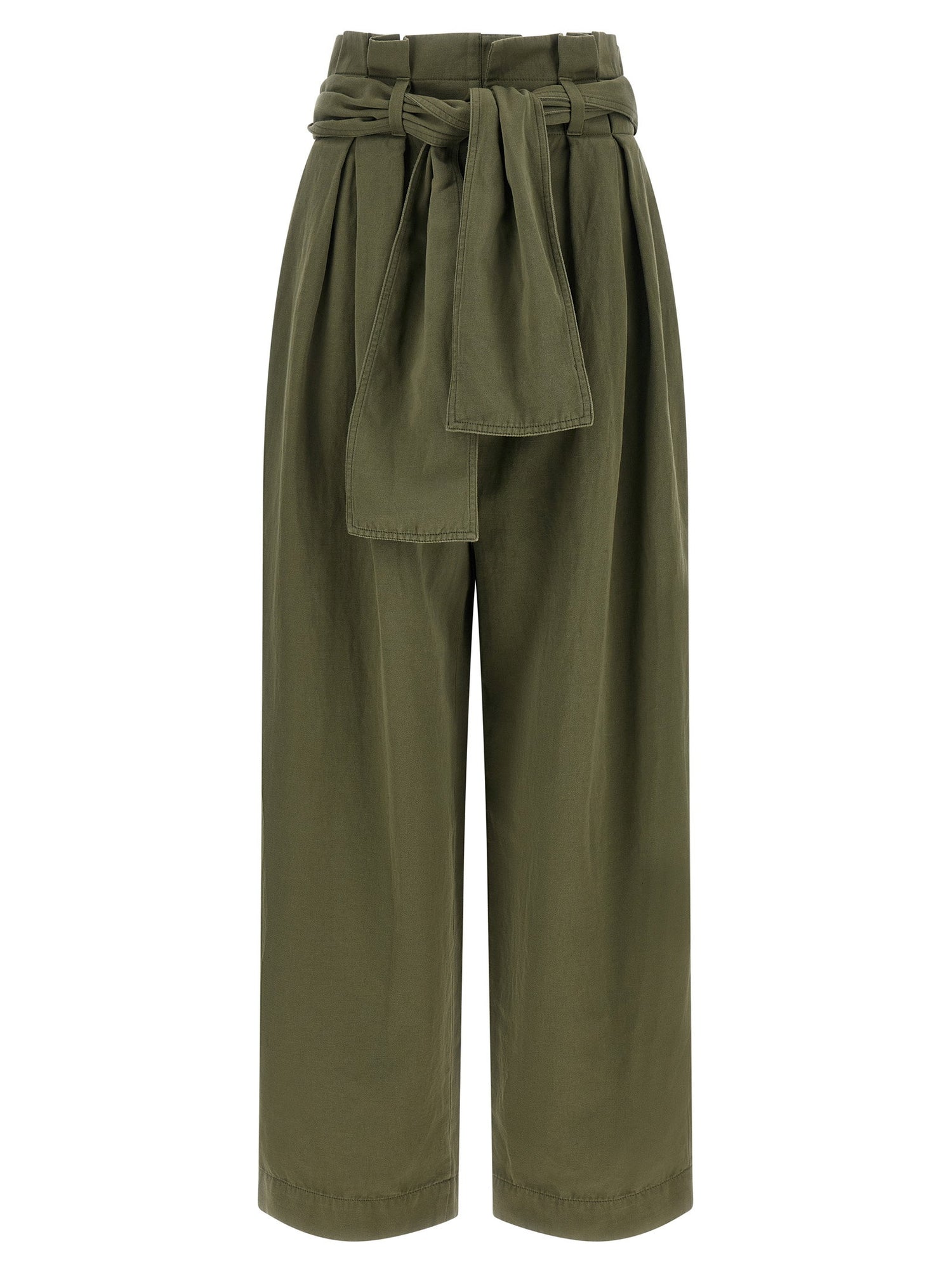 Balmain High Waist Pants Green