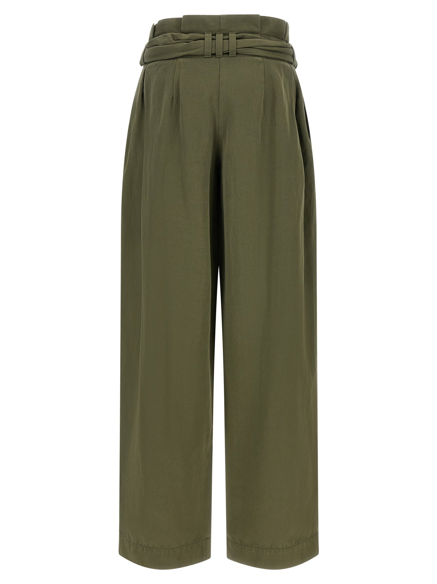 Balmain High Waist Pants Green