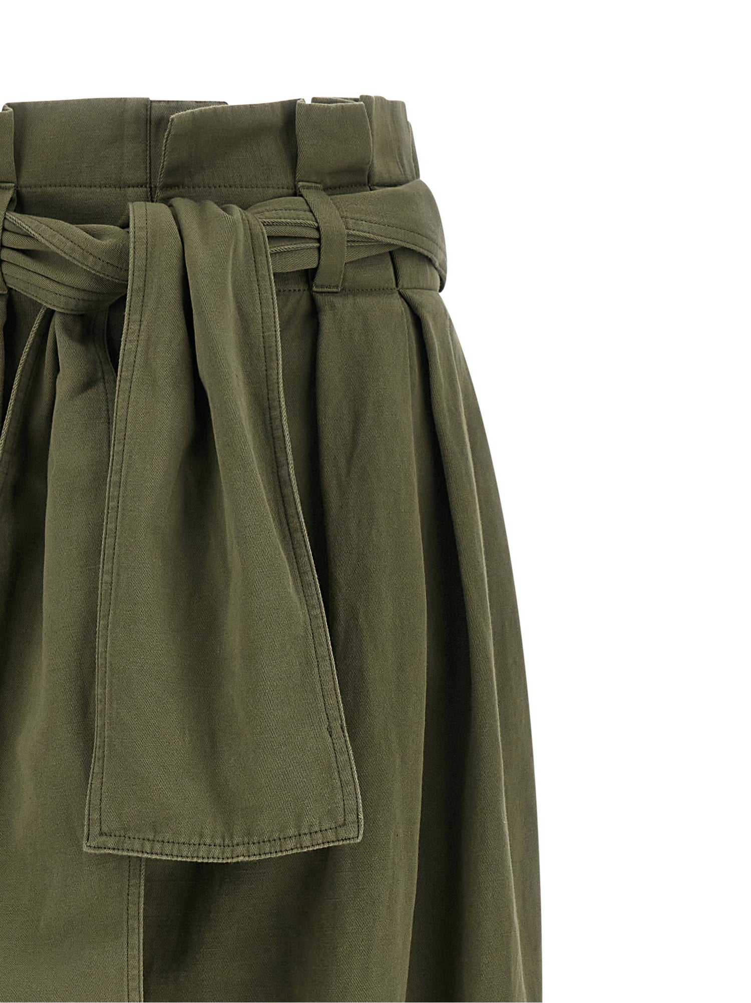 Balmain High Waist Pants Green