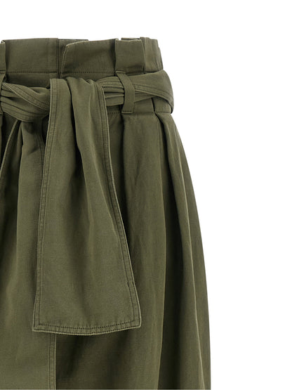 Balmain High Waist Pants Green