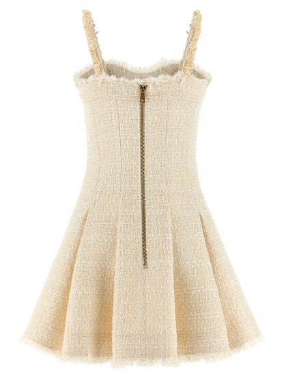 Balmain Conchiglie Dress White