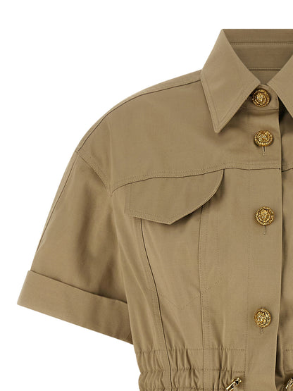 Balmain Saharan Dress Green