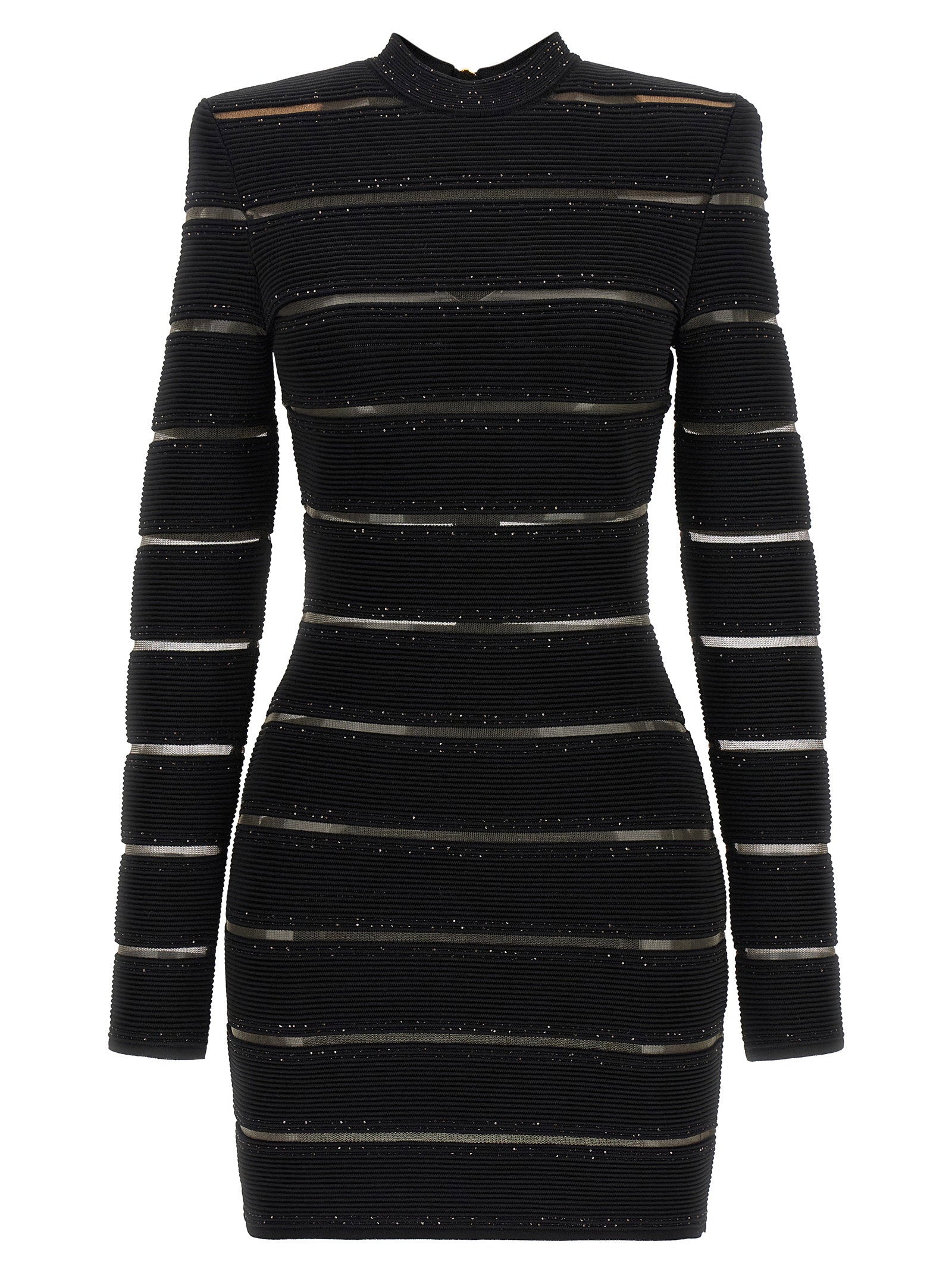 Balmain Bodycon Dress Black