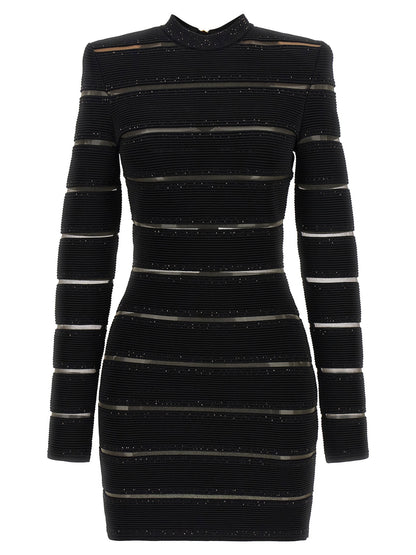 Balmain Bodycon Dress Black