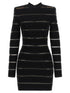 Balmain Bodycon Dress Black