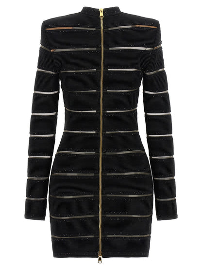 Balmain Bodycon Dress Black
