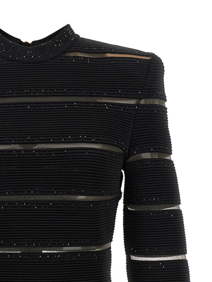 Balmain Bodycon Dress Black