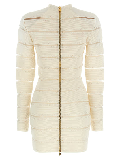 Balmain Bodycon Dress White