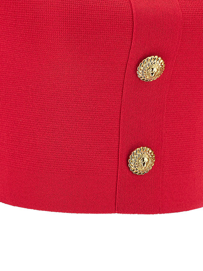 Balmain Top 3 Buttons Fuchsia