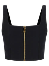Balmain Button Top Black