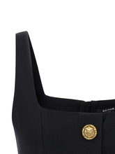 Balmain Button Top Black