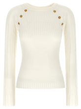 Balmain 3 Buttons Sweater White
