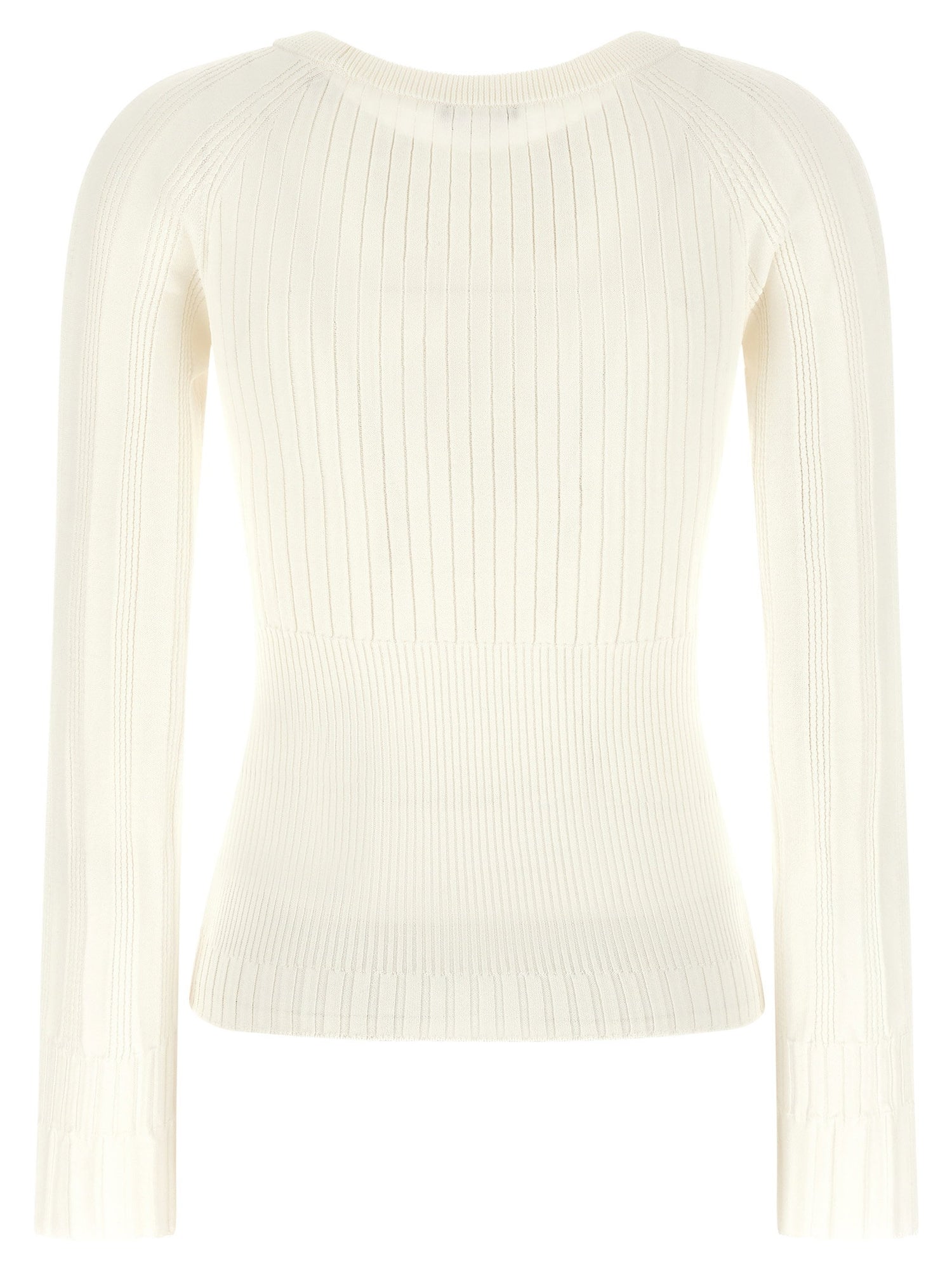 Balmain 3 Buttons Sweater White