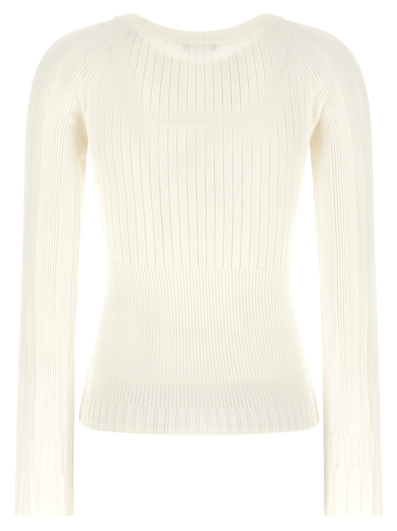 Balmain 3 Buttons Sweater White