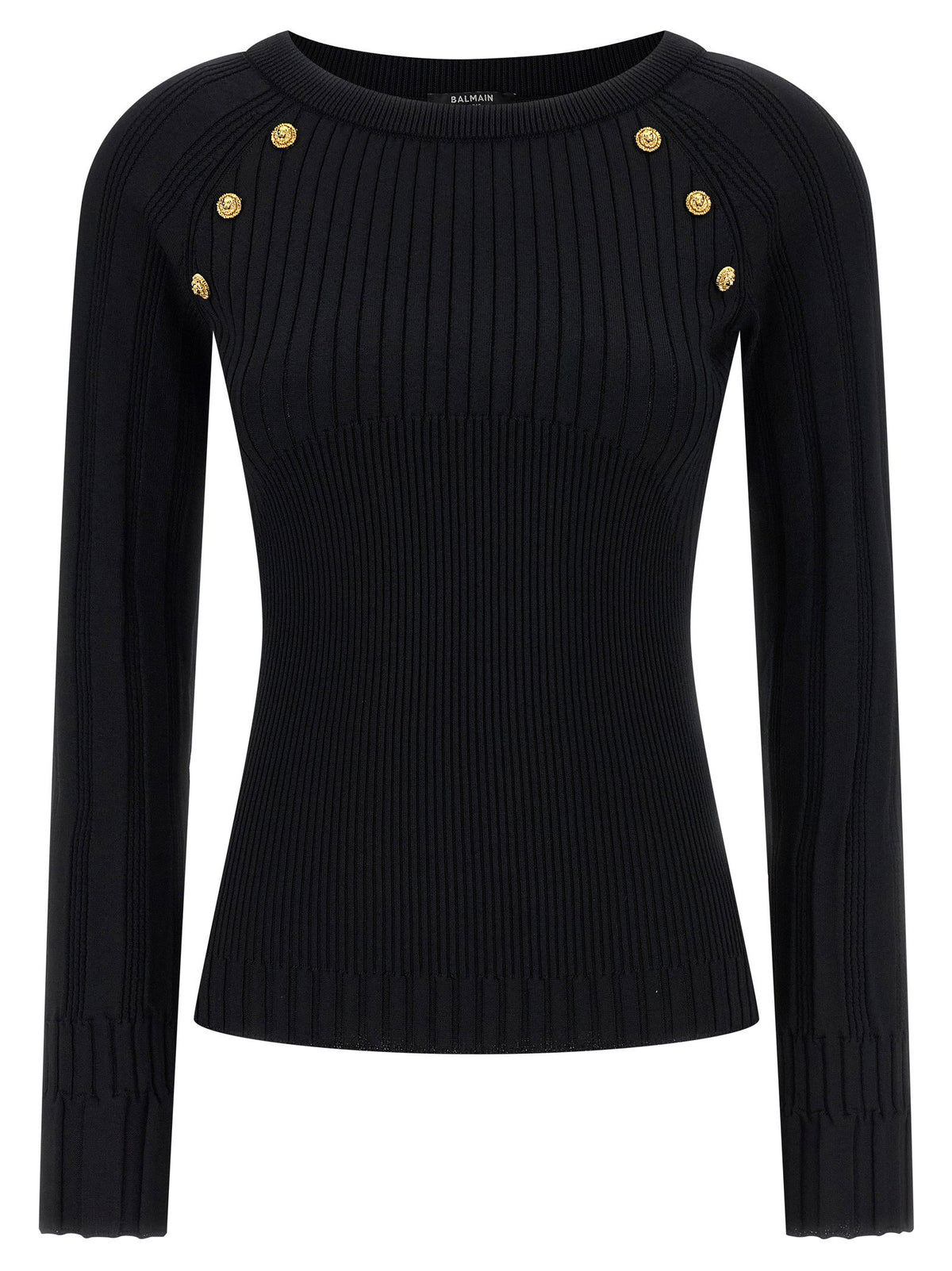 Balmain 3 Buttons Sweater Black