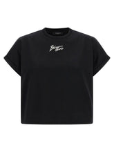 Balmain Cropped T-shirt Black