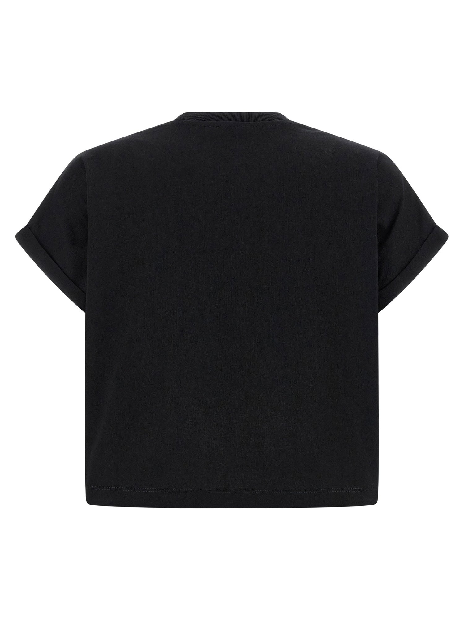 Balmain Cropped T-shirt Black