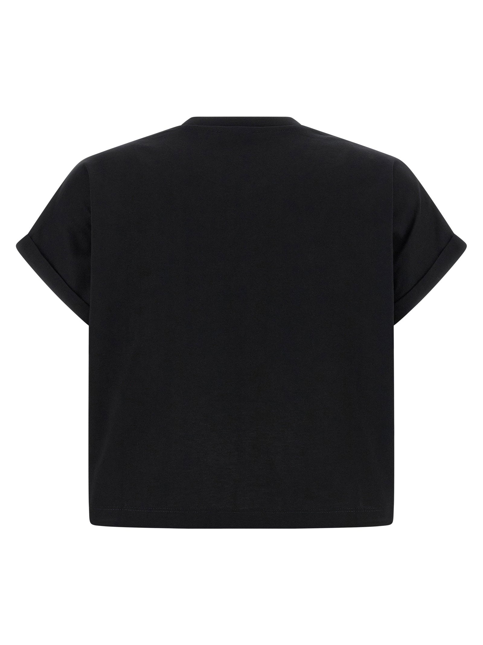 Balmain Cropped T-shirt Black