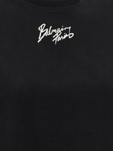 Balmain Cropped T-shirt Black