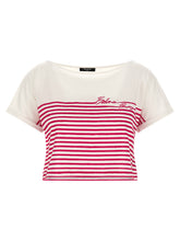 Balmain Marinière T-shirt Fuchsia