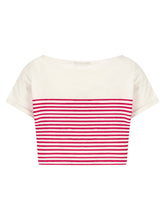 Balmain Marinière T-shirt Fuchsia