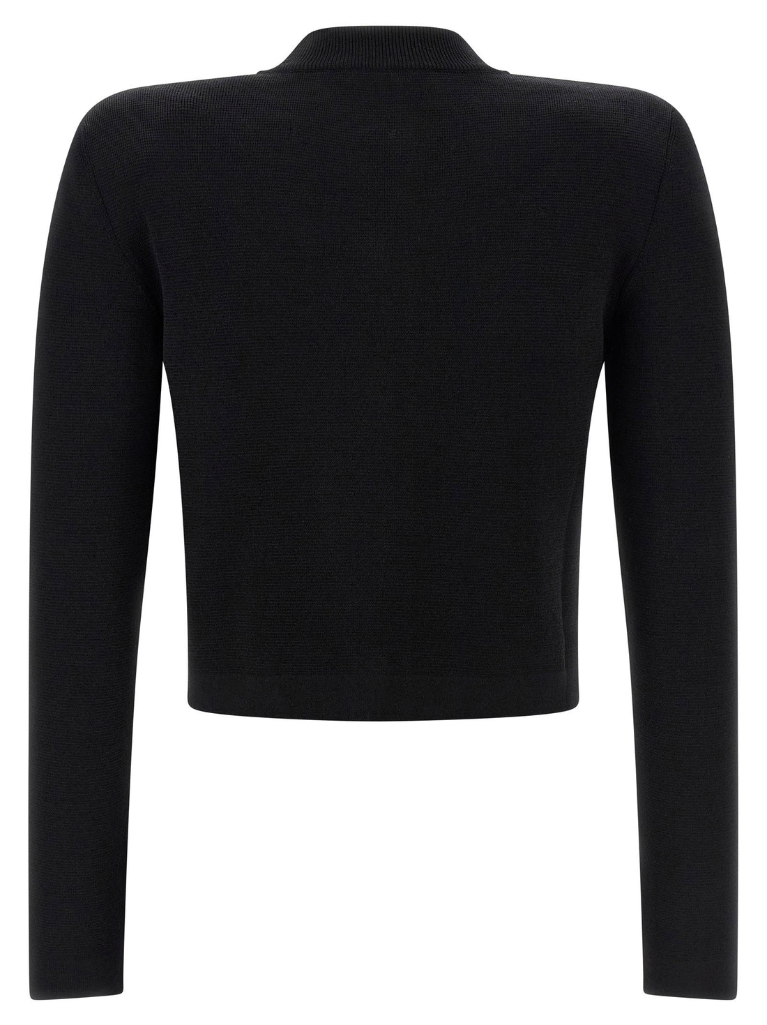 Balmain Cropped Cardigan Black