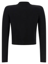 Balmain Cropped Cardigan Black