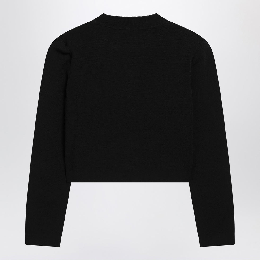 Balmain Tweed Cardigan With Logo Buttons Black