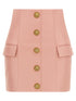 Balmain Testa Di Leone Skirt Pink