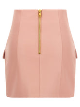 Balmain Testa Di Leone Skirt Pink