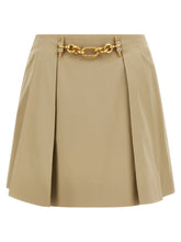 Balmain Chain Skirt Beige