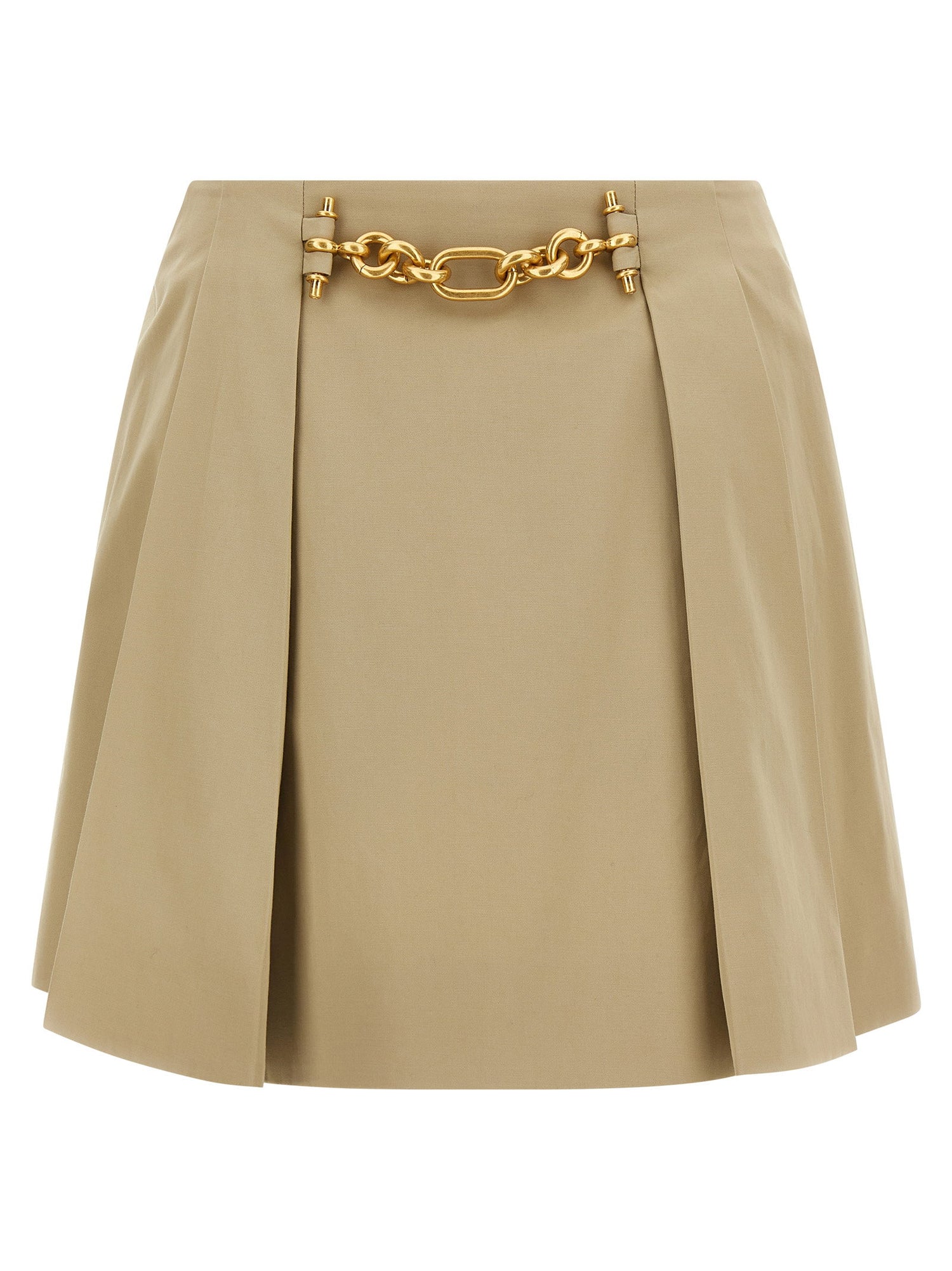 Balmain Chain Skirt Beige