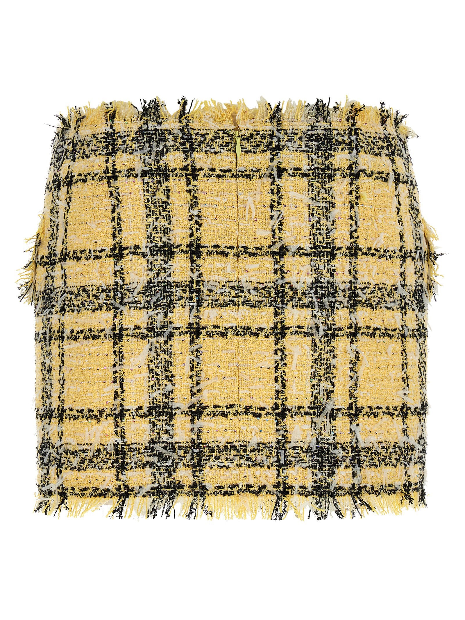 Balmain Lurex Tweed Skirt Multicolor