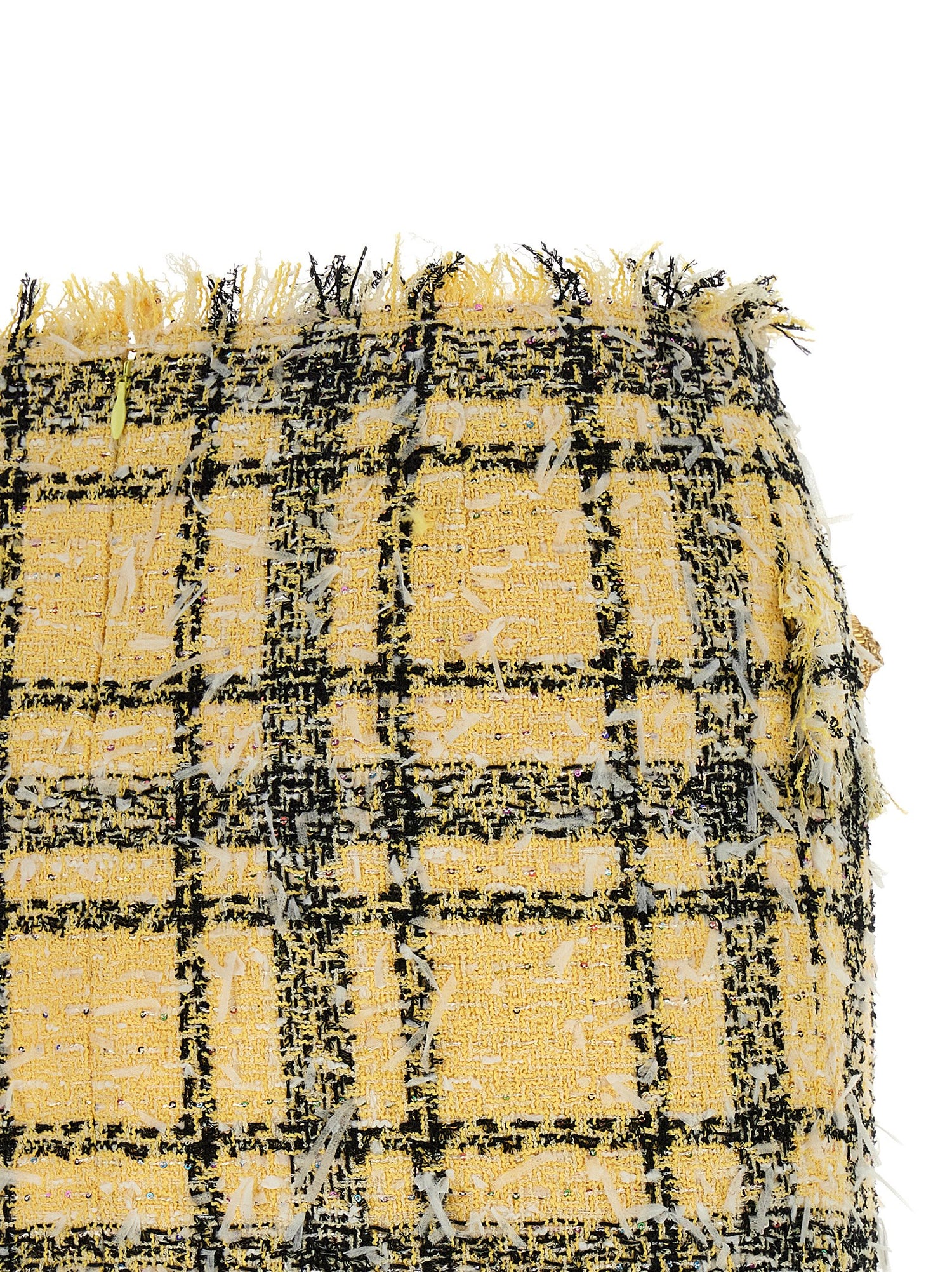 Balmain Lurex Tweed Skirt Multicolor
