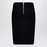 Balmain Tweed Pencil Skirt Black