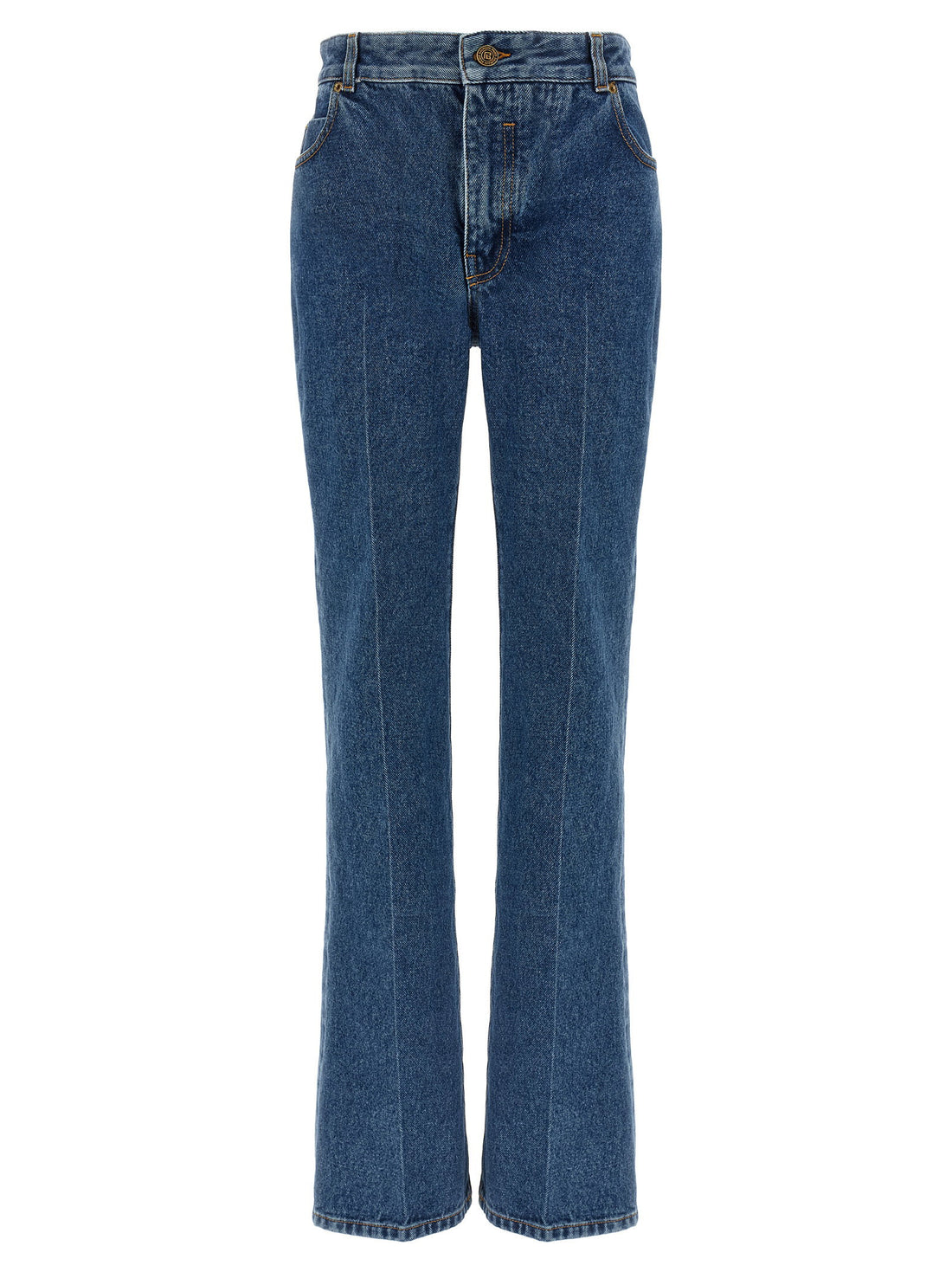 Balmain Embroidery Jeans Blue