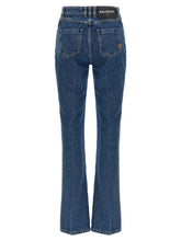 Balmain Embroidery Jeans Blue