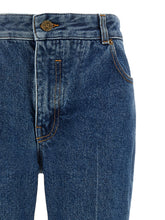 Balmain Embroidery Jeans Blue