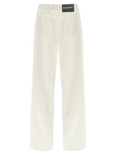 Balmain Embroidery Jeans White