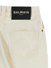 Balmain Embroidery Jeans White