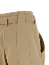 Balmain Anthem Buckle Shorts Beige