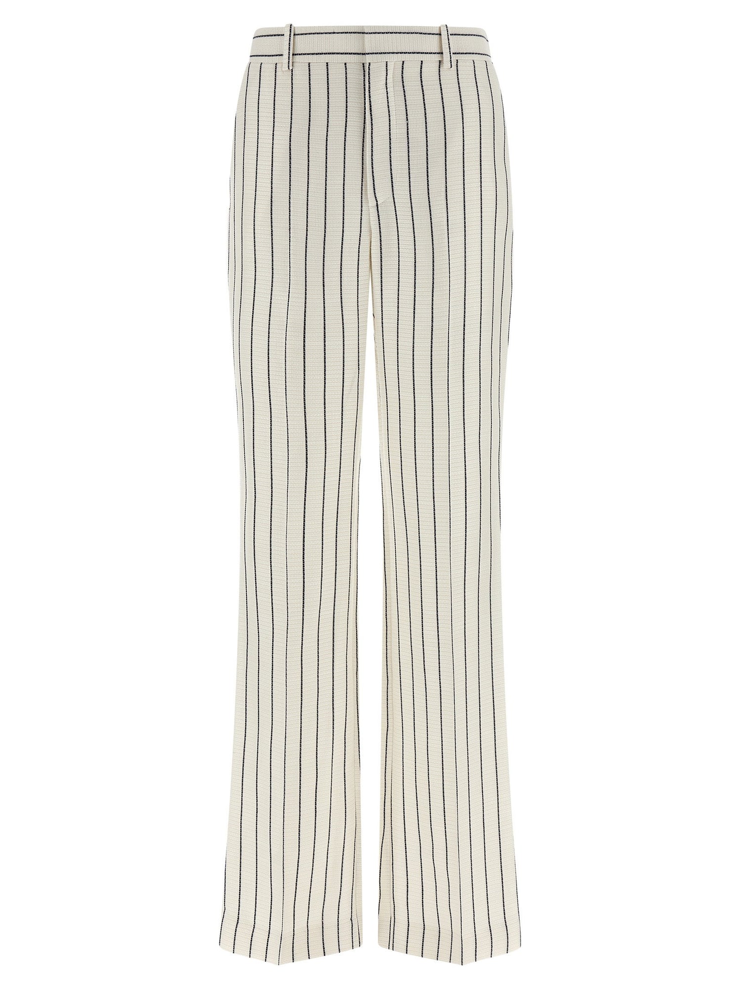 Balmain Striped Pants White