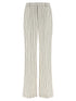 Balmain Striped Pants White