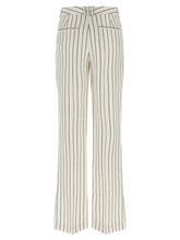 Balmain Striped Pants White