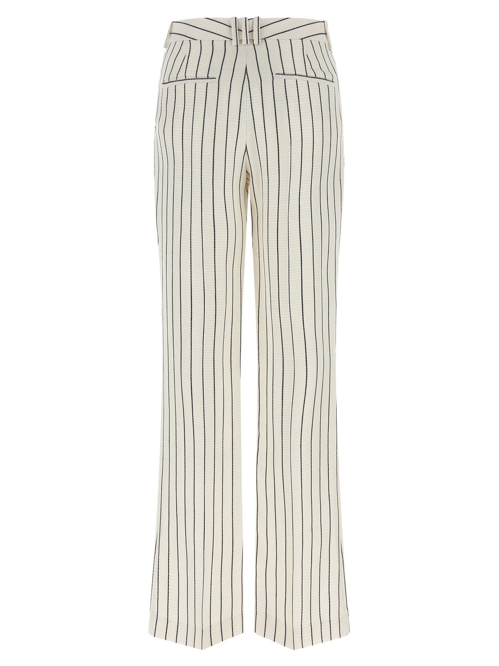 Balmain Striped Pants White