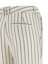 Balmain Striped Pants White