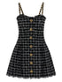 Balmain Tweed Dress Black