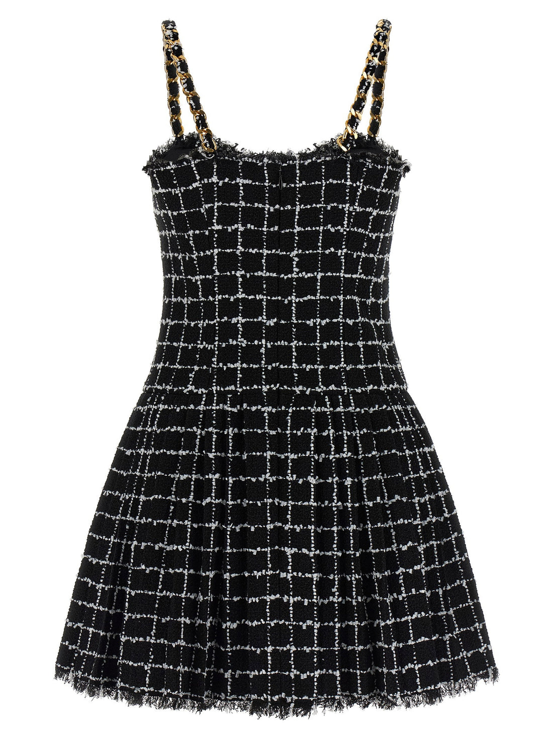 Balmain Tweed Dress Black