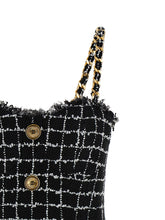Balmain Tweed Dress Black